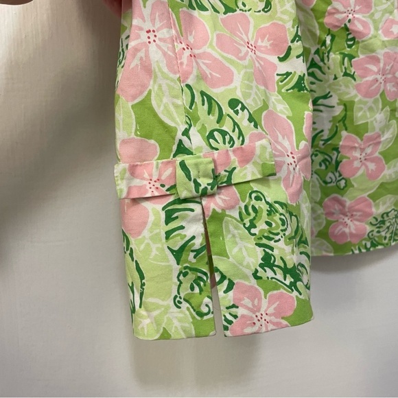 Lilly Pulitzer Vintage White Label Skirt in Tiger Cloud Pink Green - Picture 6 of 7